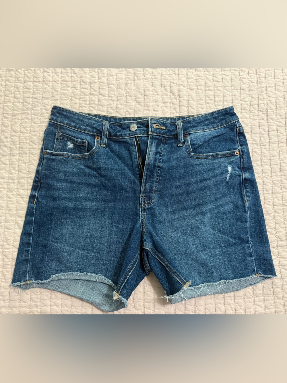 Denim cutoff shorts